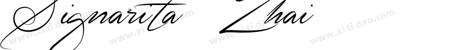 Signarita Zhai字体转换